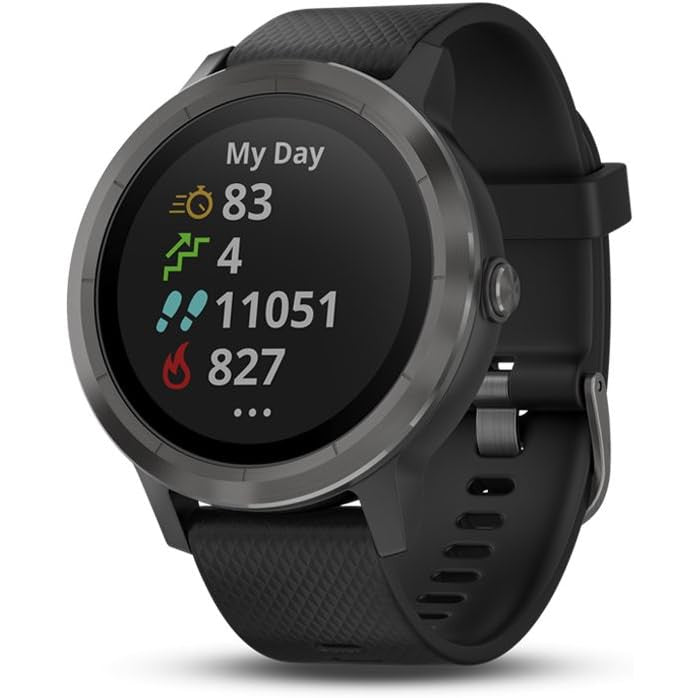 Garmin VivoActive 3 GPS Smartwatch - Black Slate - Refurbished Pristine