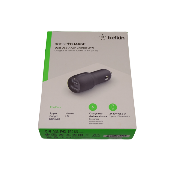 Belkin Chargeur de Voiture à Deux Ports USB (24 …