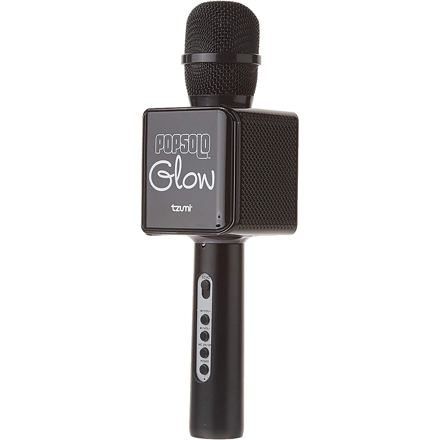 Tzumi PopSolo Rechargeable Bluetooth Karaoke Microphone Black