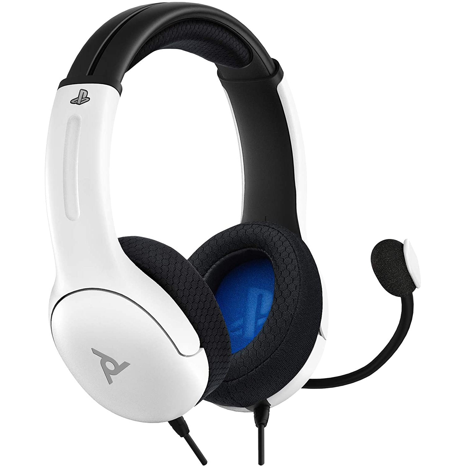 PDP LVL40 Wired Headset for PlayStation White Black Excellent