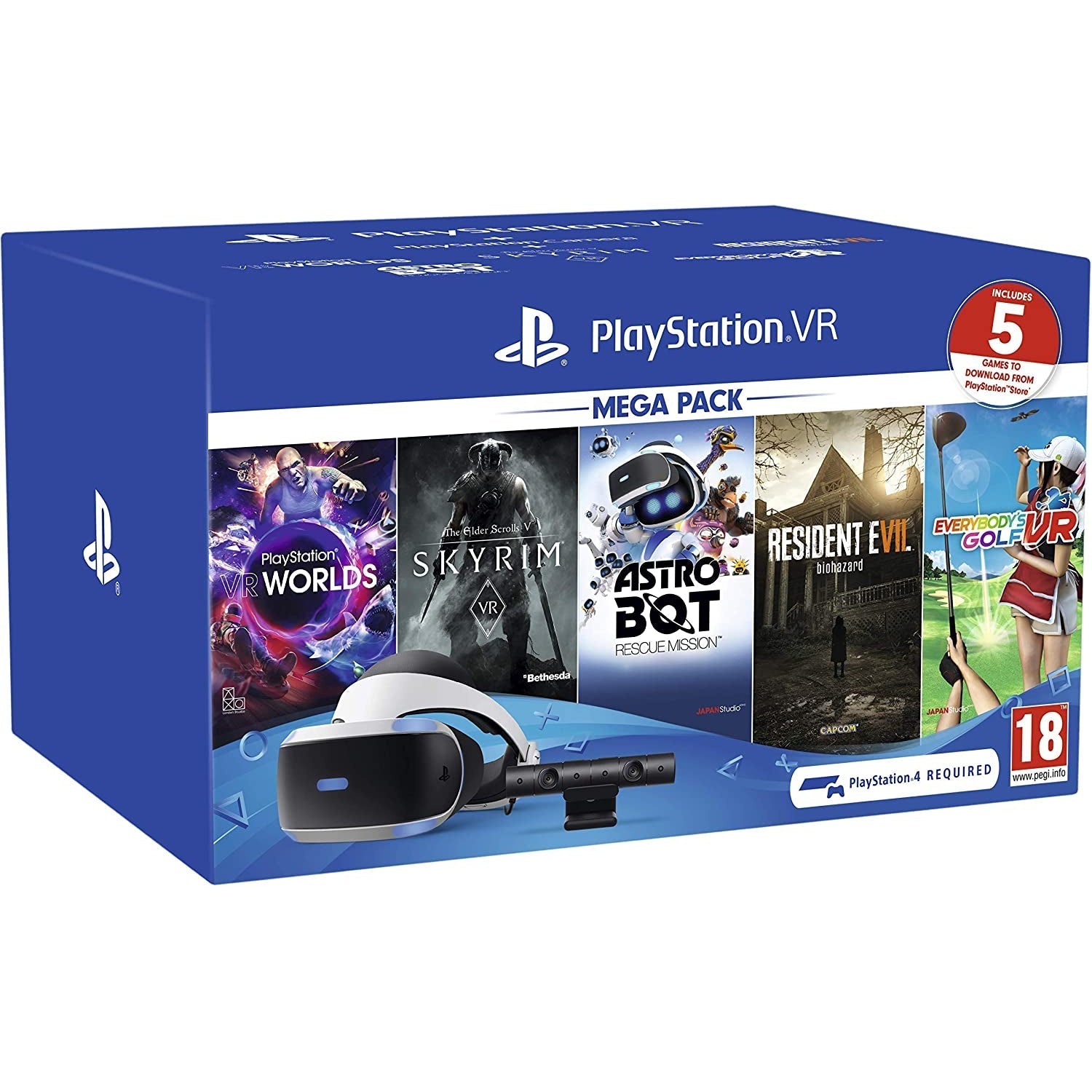 Sony PlayStation VR Mega Pack (PS4) - NO GAMES & NO CAMERA STAND