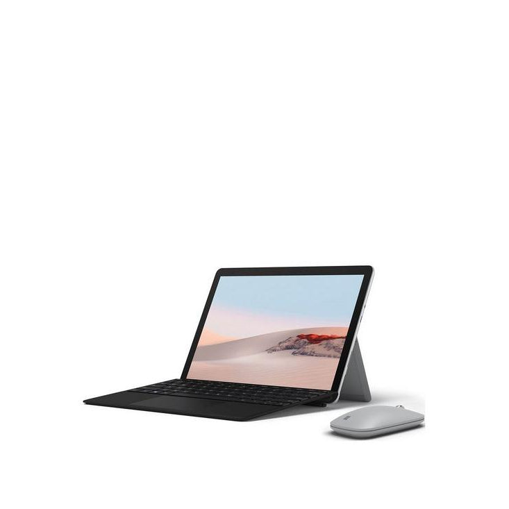 Microsoft Surface Go 2 Laptop Bundle, Intel Pentium, 4GB, 64GB, Type Cover  and Wireless Mouse, Platinum