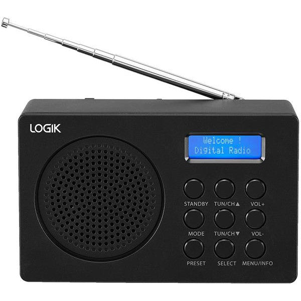 Logik L2DAB23 Portable DAB+/FM Radio - Black - Pristine