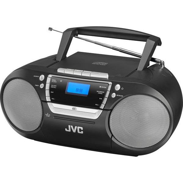 JVC RC-D322B DAB+/FM Bluetooth Boombox - Black - Excellent