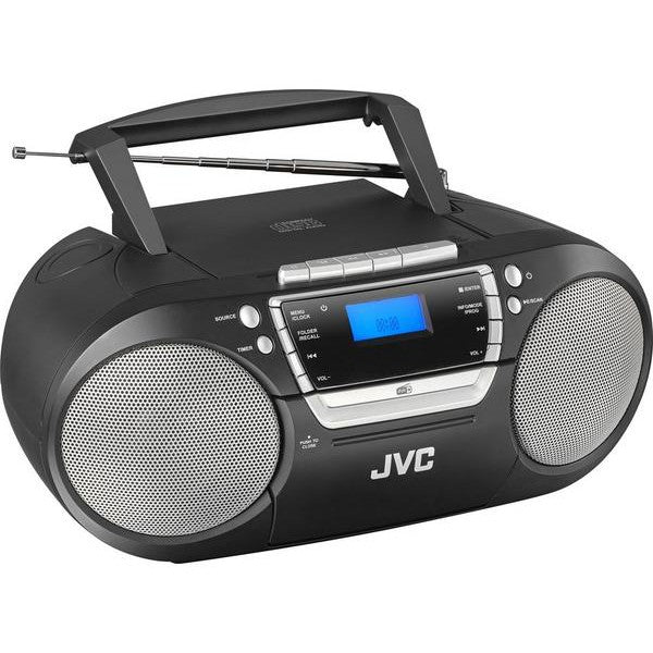 JVC RC-D322B DAB+/FM Bluetooth Boombox - Black - Good