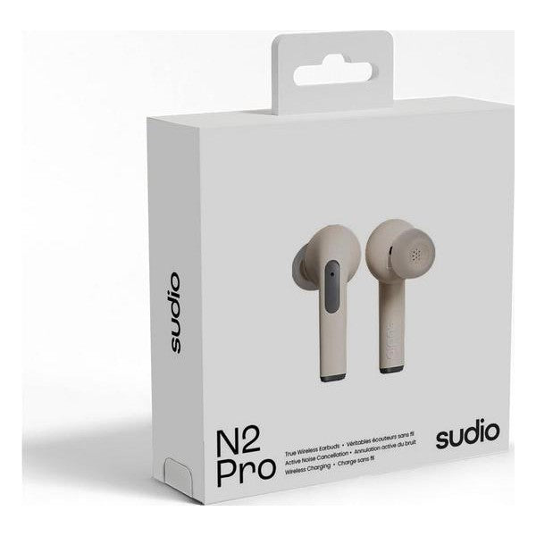 Sudio N2 Pro Wireless Noise-Cancelling Earbuds - Sand