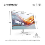 HP Series 5 527SW Full HD 27" IPS LCD Monitor - White - Open Box