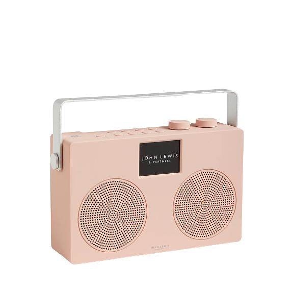 John Lewis Spectrum Duo II DAB/FM Bluetooth NFC Digital Radio - Plaster - Refurbished Good