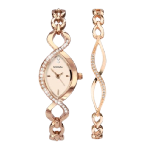 Sekonda 2750G.76 Women's Crystal Bracelet Strap Watch & Bracelet