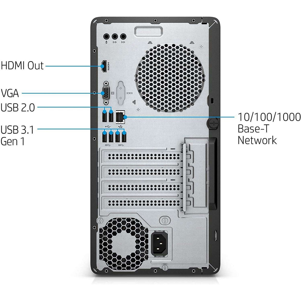 HP Pavilion TP01-2000i Desktop PC Intel Core i5-11400F 12GB RAM 1TB HDD & 256GB SSD - Silver