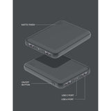 Juice 2 5000mAh Portable Power Bank - Space Grey - Pristine