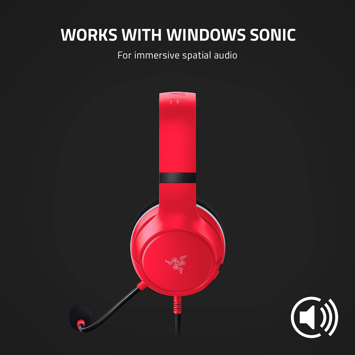 Razer Kaira X Xbox Gaming Wired Headset - Red - Excellent