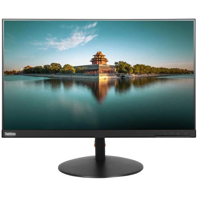 Refurbished Lenovo ThinkVision T24i-10 Full HD 1080p LCD Monitor 23" - Black - Good