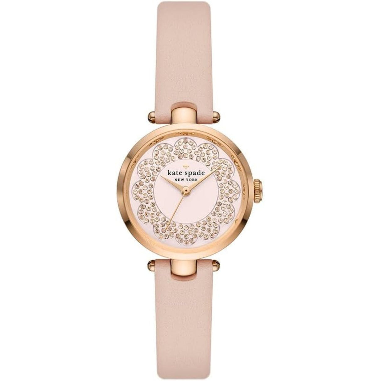 Kate Spade KSW1740 New York Holland Three-Hand Pink Leather Watch - Excellent