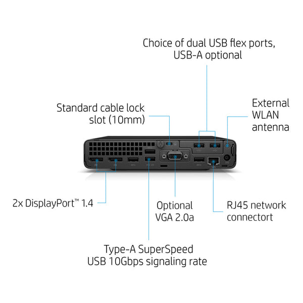 HP EliteDesk 800 G6 Desktop Mini Intel Core i5-10500 16GB RAM