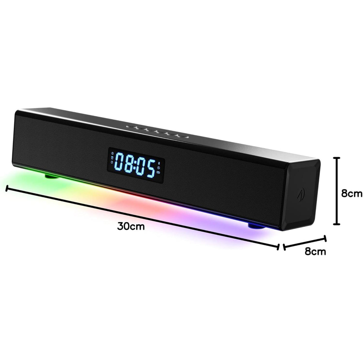 Stealth Light-Up Rechargeable Portable Soundbar - Excellent