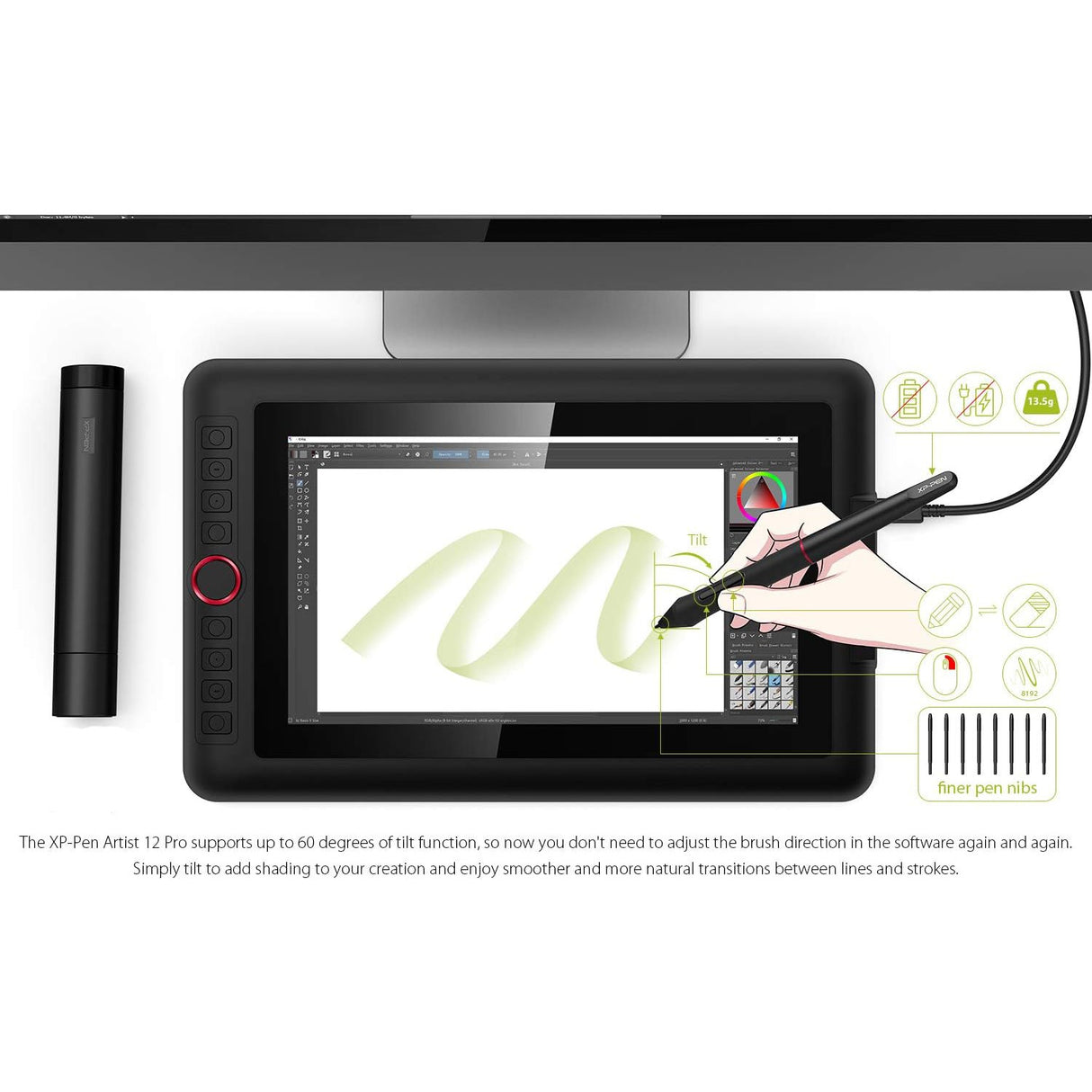 XP-PEN Artist 12 Pro 11.6" Graphics Tablet - New