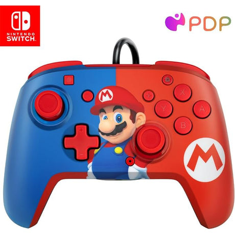 PDP Gaming Faceoff Deluxe+ Audio Wired Switch Controller - Super Mario