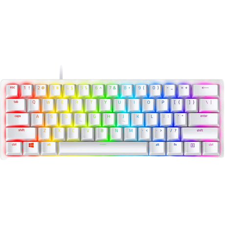 Razer Huntsman Mini 60% Gaming Keyboard - Mercury White - Refurbished Pristine