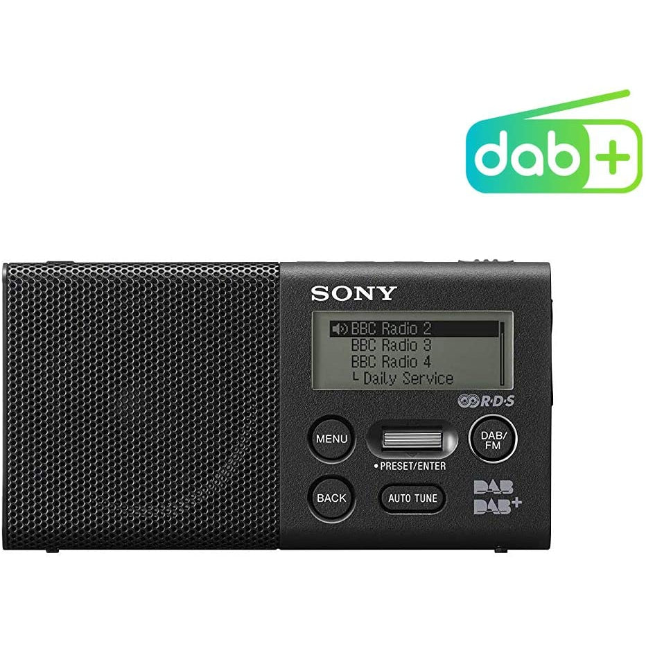 Sony XDR-P1DBP Pocket DAB/DAB+ Radio - Black - Refurbished Good