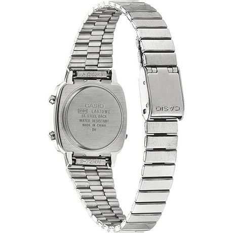 Casio LA670WEA-1EF Women's Vintage Bracelet Strap Watch - Silver