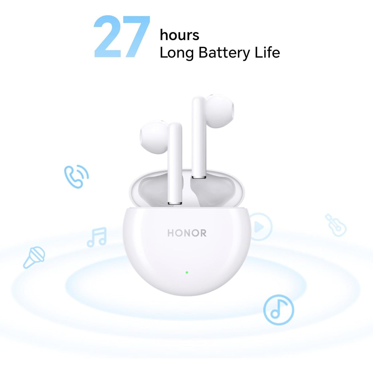 Honor Earbuds X5 Wireless Earphones - White - Pristine