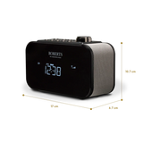 Roberts Ortus 2 DAB/DAB+/FM Digital Alarm Clock Radio - Black - Refurbished Good