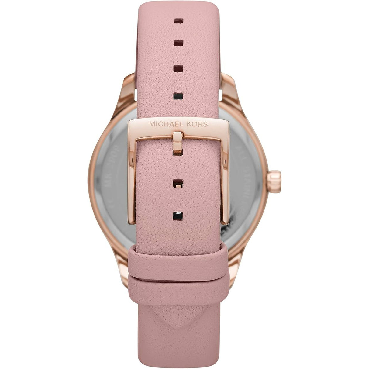 Michael Kors MK2909 Ladies Layton Stainless Steel Quartz Watch with Pink Leather Strap