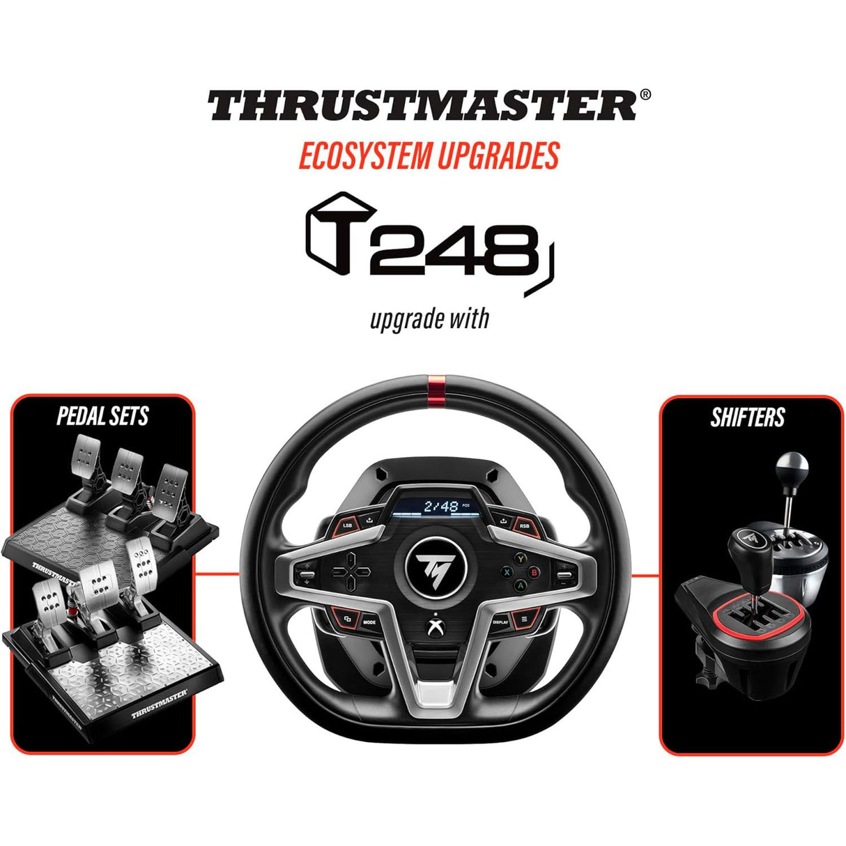 Thrustmaster T248 Force Feedback Racing Wheel & Pedals for Xbox - Pristine