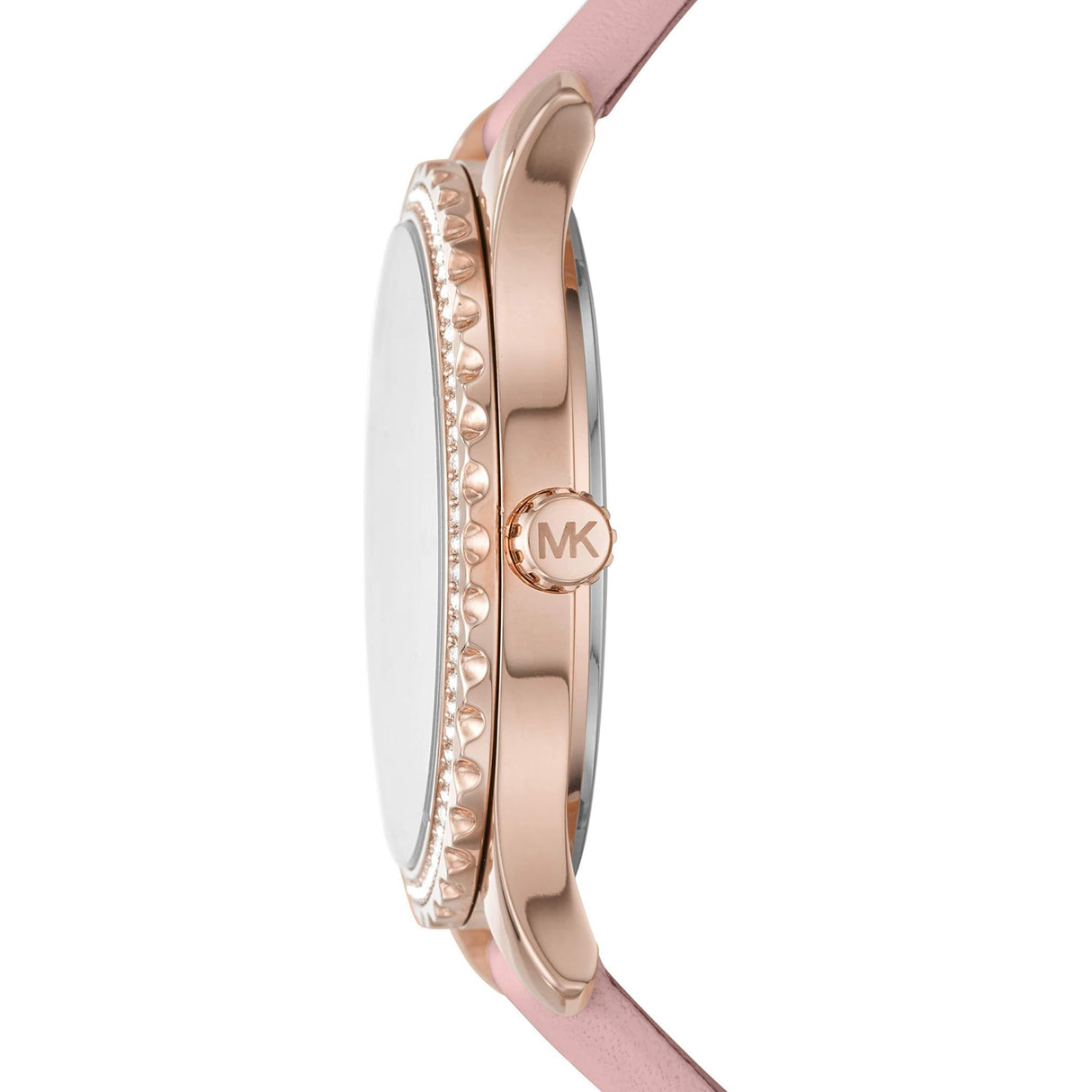 Michael Kors MK2909 Ladies Layton Stainless Steel Quartz Watch with Pink Leather Strap