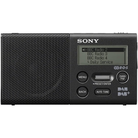 Sony XDR-P1DBP Pocket DAB/DAB+ Radio - Black - Refurbished Good