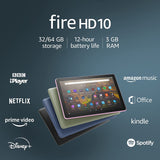 Amazon Fire HD 10 Tablet 32GB 10.1 Inch Display - Denim - Refurbished Pristine