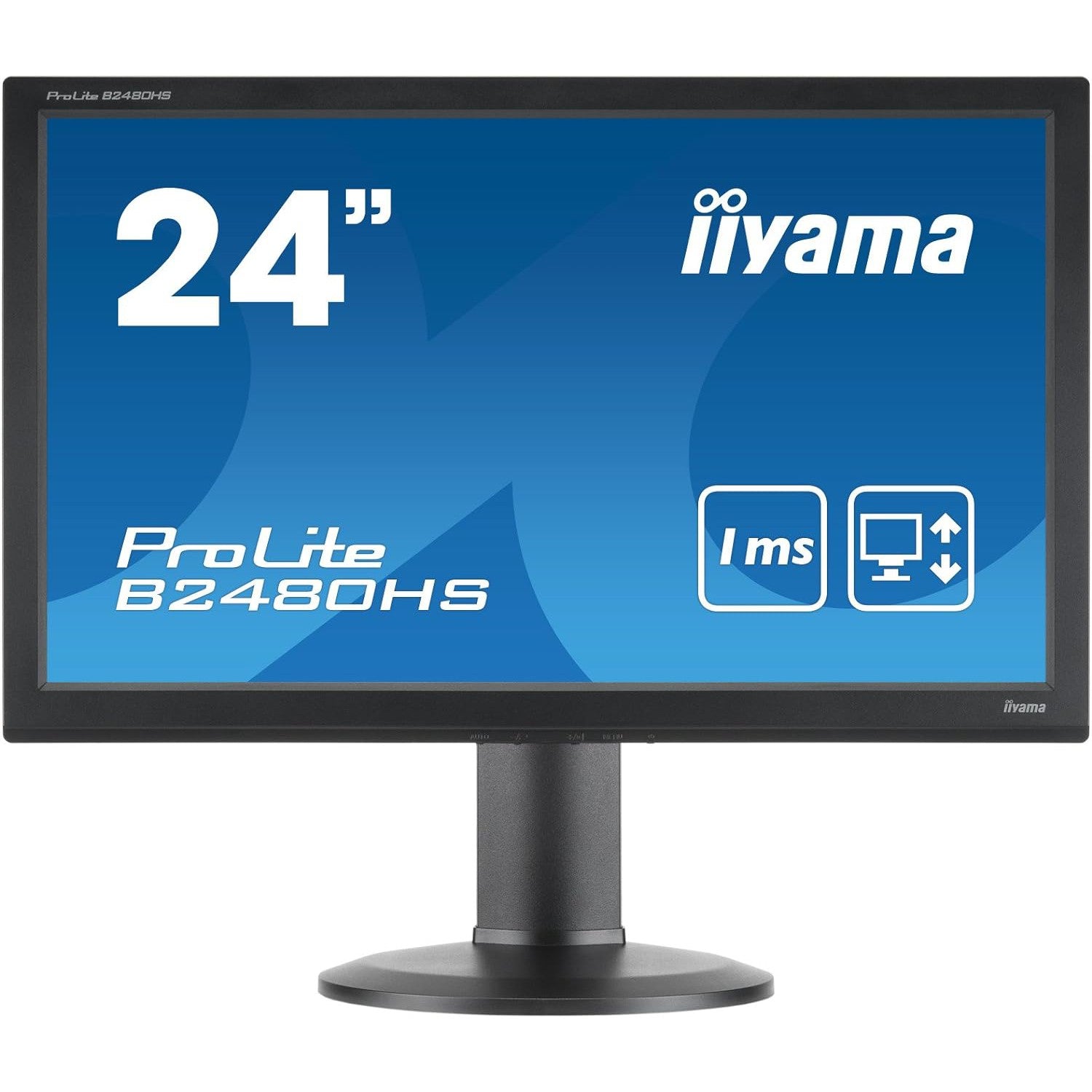 Iiyama ProLite B2480HS Adjustable HD LED Monitor - Black - Refurbished Excellent