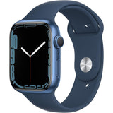 Apple Watch Series 7 45mm GPS Blue Aluminium Black Sport Band