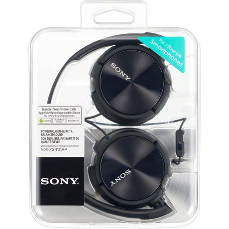 Sony MDR-ZX310AP Foldable Wired Headphones - Black - Refurbished Excellent