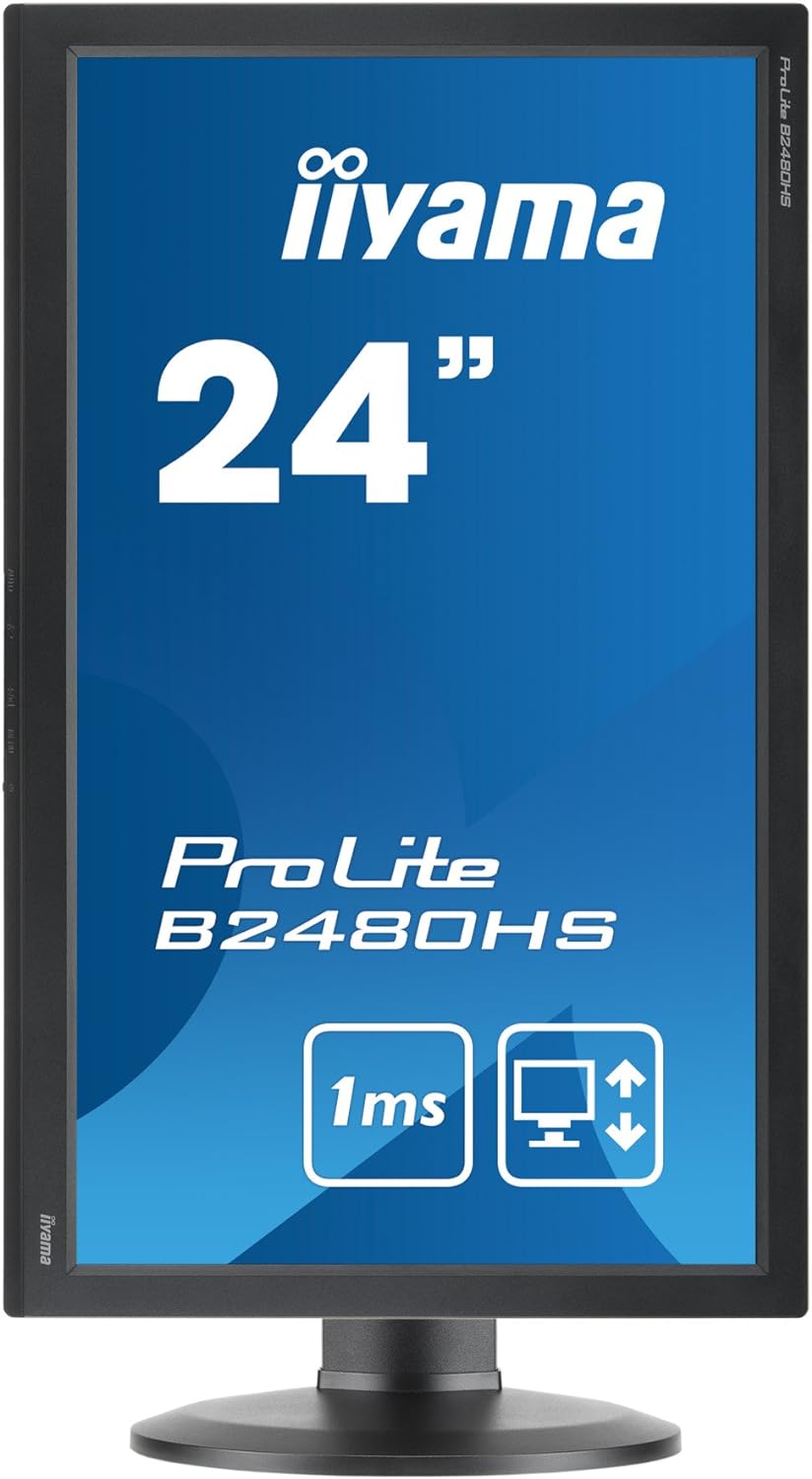Iiyama ProLite B2480HS Adjustable HD LED Monitor - Black - Refurbished Excellent