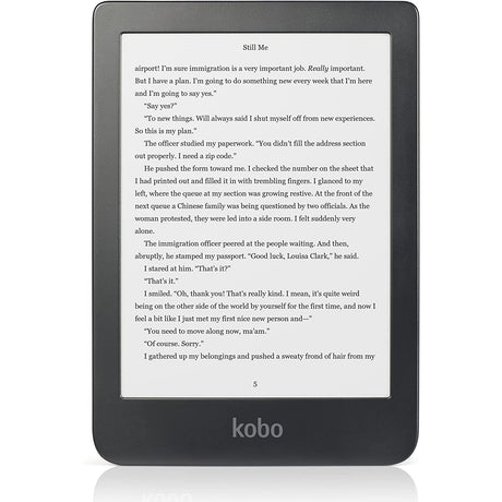 Kobo Clara HD eReader, 6" Illuminated Touch Screen, Wi-Fi, Black - Refurbished Excellent