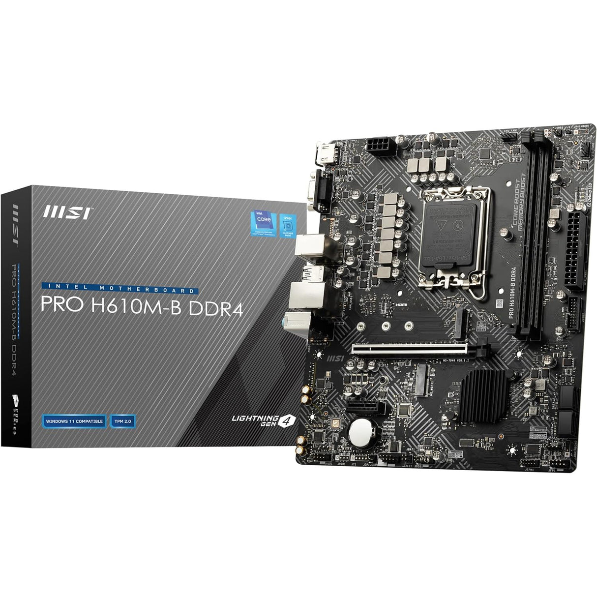 MSI PRO H610M-B DDR4 Motherboard - Pristine