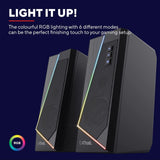 Trust Gaming GXT 609 Zoxa PC RGB Illuminated Speaker Set - Excellent