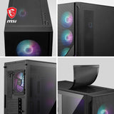 MSI MAG Forge 320R Airflow Tower PC Case - Black - Pristine