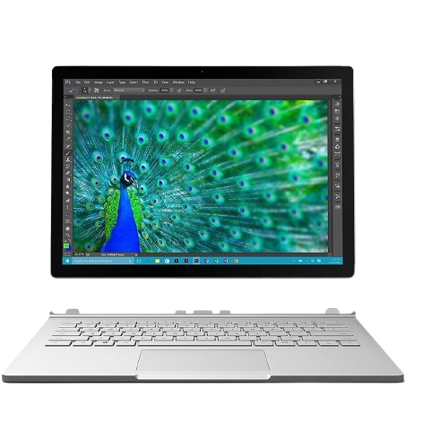 Refurbished Microsoft Surface Book 13.5" Intel Core i5-7200U 8GB RAM 256GB Silver - Good