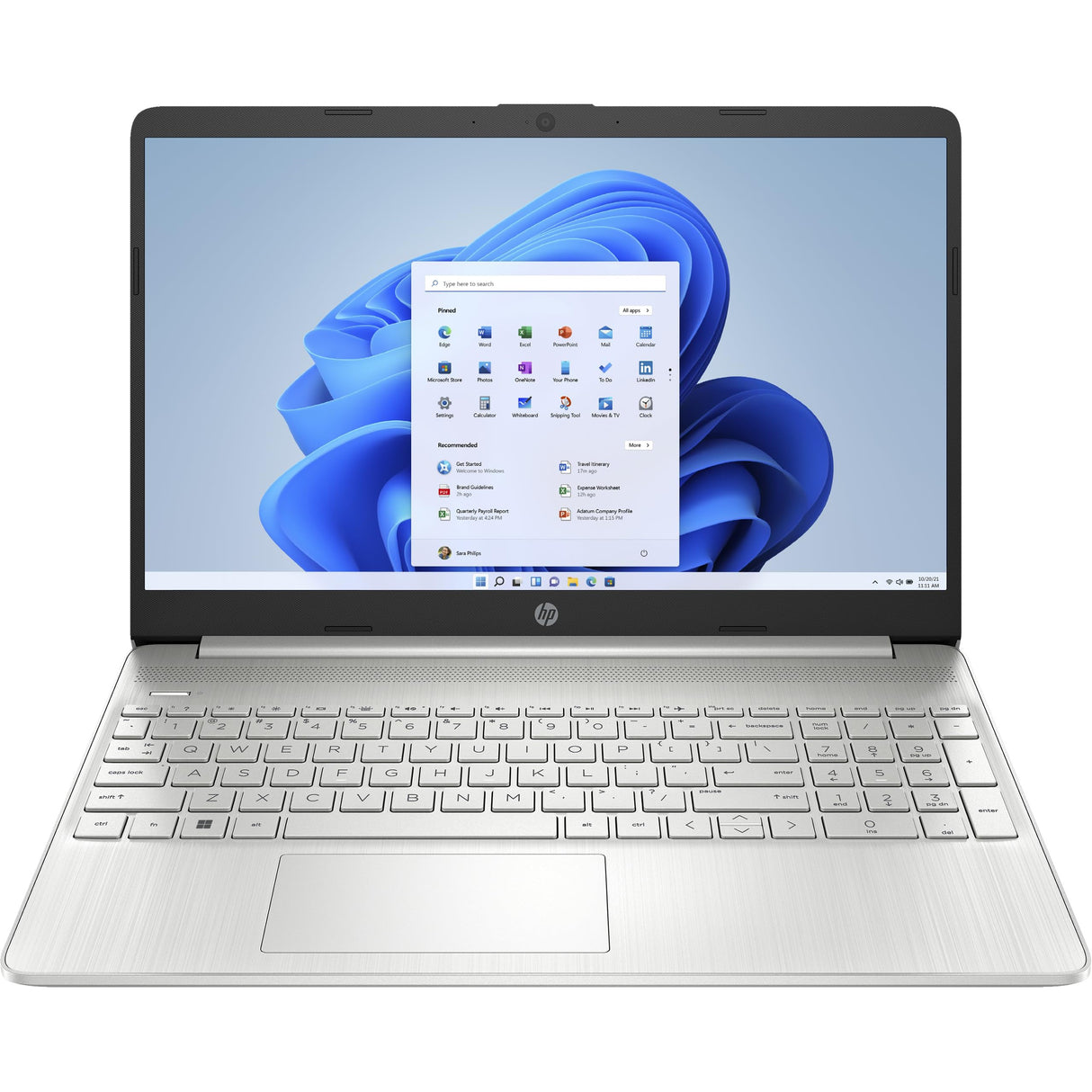 Refurbished HP 15S-FQ2039NA Intel Core i3-1115G4 4GB RAM 256GB SSD 15.6" - Silver - Excellent