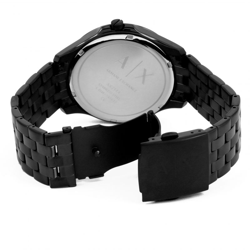 Armani AX2144 Three-Hand Watch - Black