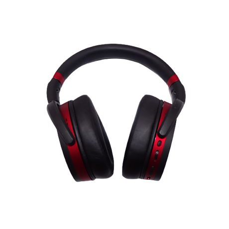 Sennheiser HD 458BT Noise Cancelling Bluetooth Over-Ear Headphones - Red/Black - Refurbished Excellent