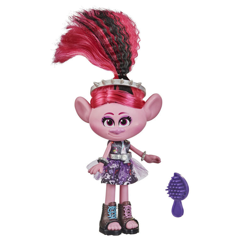 Dreamworks TrollsTopia Rockstar Val Fashion Doll, Includes Accessories