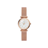 Fossil ES4433 Carlie Mini Three-Hand Rose Gold-Tone Stainless Steel Watch