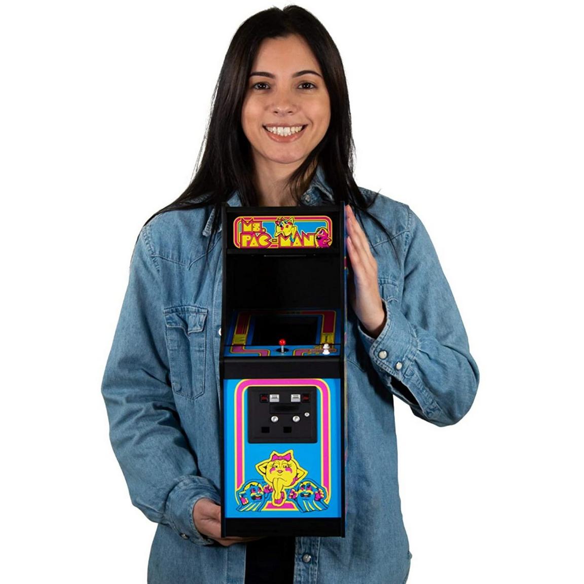 Numskull Ms Pac-Man Quarter Scale Arcade Cabinet - New