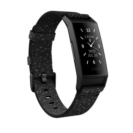 Fitbit Charge 4 Advanced Fitness Tracker with GPS - Granite Woven - Refurbished Pristine