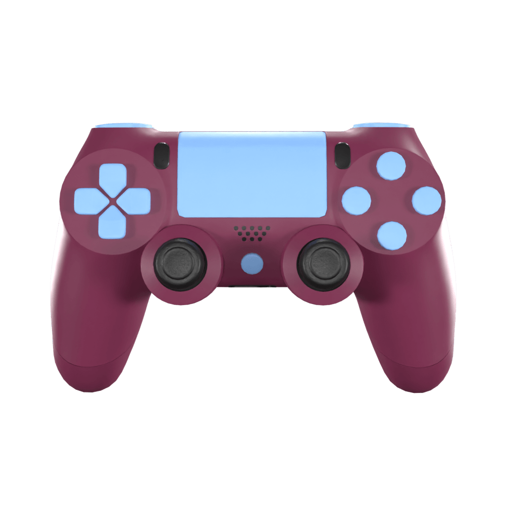 PS4 Custom Controller - Claret and Blue Edition