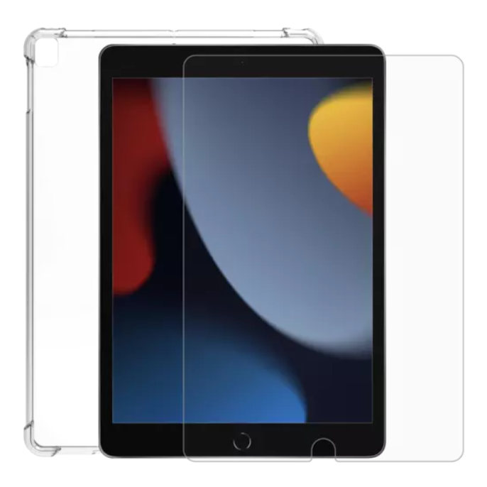 Minute One Premium Clear Case & Screen Protector For iPad 10.2